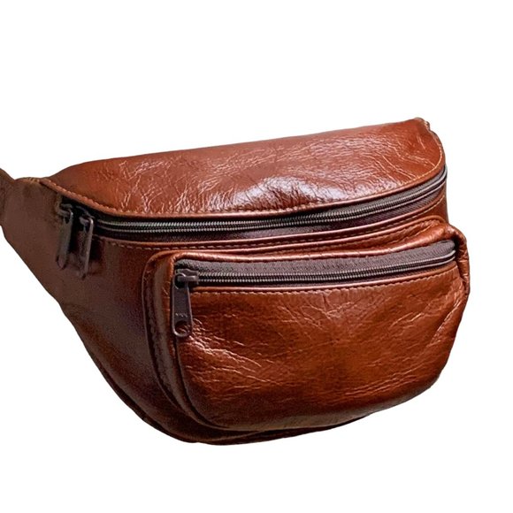 Village Tannery NYC Designed by Sevestet Pueblo Brown Leather Waist‎ Bag - Picture 2 of 11